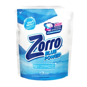 ZORRO JABON LIQUIDO 3L BLUE POWER MATIC